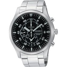 Seiko Mens Chronograph Military Dress Watch SNDA19P1