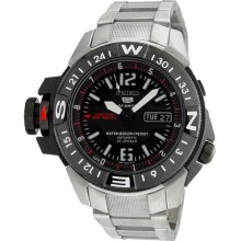 Seiko Men's Mile Marker Black Dial Watch SKZ229