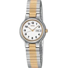 Seiko Quartz White Dial Ladies Watch-SWZ147