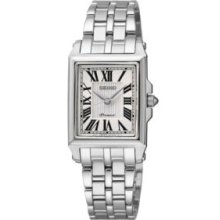 Seiko Silver Women's 100 Meter Stainless Steel Premier Watch