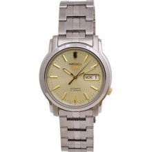 Seiko SNKK69 Stainless Steel Seiko 5 Automatic Two Tone Champagne Dial