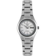 Seiko Women's 5 Automatic SYMC07K Silver Stainless-Steel Automati ...