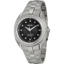 Seiko Women's 'Arctura' Stainless Steel Kinetic Watch