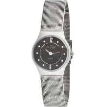 Skagen 233XSTTM Women's Denmark Grey Titanium Mesh Bracelet Quartz Wat