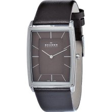 Skagen Brown Leather Band Men's watch #857LSLD