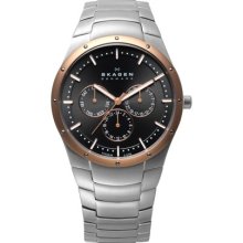 Skagen Grey & Rose-gold Titanium Men's watch #596XLTRXM