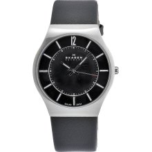 Skagen Men's 833XLSLB Solar Movement Stainless Steel Black Dial Watch