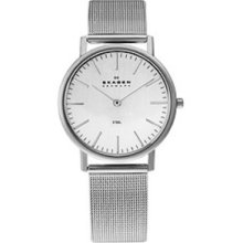 Skagen Men's O18lssc Quartz Stainless Steel Silver Dial Watch