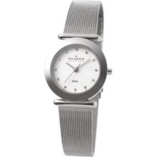 Skagen Silver Ladies' Mesh with Glitz