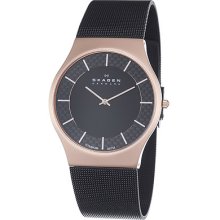 Skagen Titanium 803xltrb Gents Titanium Case Mineral Watch