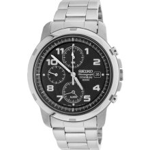 Stainless Steel Titanium 39mm Alarm Chronograph Timepiece