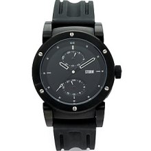 Storm Hydron Multi-Function Stainless Steel & Rubber Watch - Black