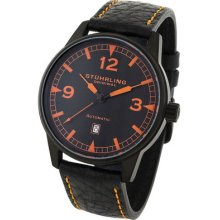 Stuhrling 129a 335557 Tuskegee Flier Automatic Orange Men's Watch