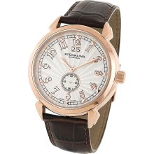 Stuhrling Eternal Sunrise II Swiss Date Mens Watch 50D.3345K2