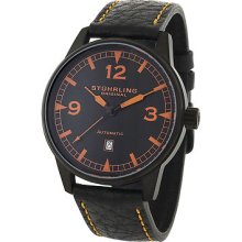 Stuhrling Original Men's 129a.335557 Tuskegee Flier Black Pvd Case,