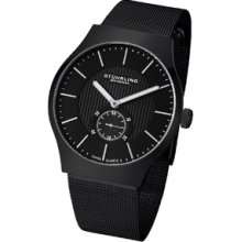 Stuhrling Original Men's Albion Black Mesh Strap