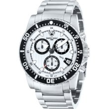 Swiss Eagle Sea Ranger Men's Chronograph Watch Color: White