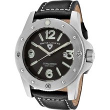 Swiss Legend 20188-014 Men's Conqueror Military Green Dial Black Leath