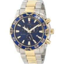 Swiss Precimax Men's SP12154 Formula-7 Pro Blue Dial Two-Tone