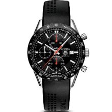 TAG Heuer Carrera Rubber Strap Watch, 41mm