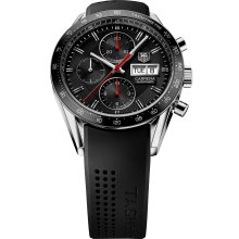 Tag Heuer Men's Carrera Black Dial Watch CV201AH.FT6014