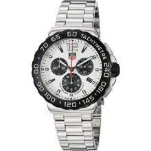 Tag Heuer Watches Men's Formula 1 Chronograph White Dial Stainless Ste