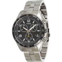 Timex Ameritus Chronograph Stainless Steel Bracelet Watch Watches : One Size