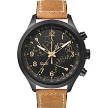 Timex Men's Intelligent Quartz Fly-Back Chronograph with Black IP