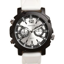 Titanium Neon Marker Analog Watch White/ Black