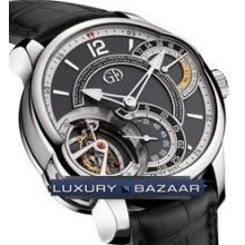 Tourbillon 24 Seconds Incline (Platinum/ Black /Leather)