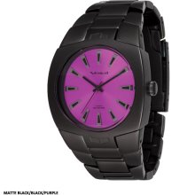 Vestal Gearhead Watch - Matte Black/Black/Purple GHD006 (CLOSEOUT)