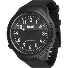 Vestal Unisex Utilitarian Stainless Watch - Black Rubber Strap - ...