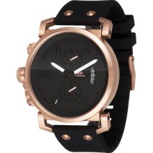 Vestal USS Observer Chrono Watch - Black/Rosegold/Black OBCS006