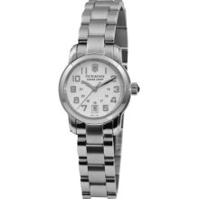 Victorinox Swiss Army Classic Vivante Womens Silver GuillochÃ© Dial