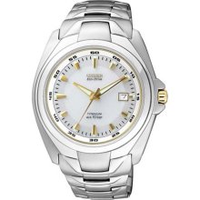 Watch Citizen Super Titanium Bm6461-56a MenÂ´s White