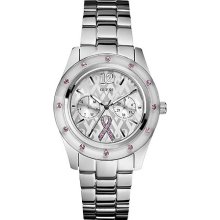 Watch Guess Sparkling Pink W12644l1 WomenÂ´s Silver