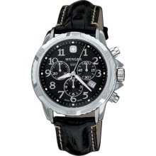 Wenger GST Chrono Mens Black Leather