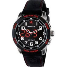 Wengers Mens Nomad Analog Compass Watch