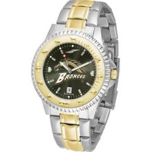 Western Michigan University Men's Stainless Steel and Gold Tone Watch