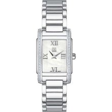 Women ESQ 7101321 Venture Gold Tone Venture Silver Dial with Diam ...