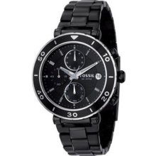 Women's Black Chronograph Watch