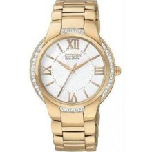 Women's Ciena Rose Gold Stainless Steel Case and Bracelet White