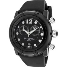 Women's Miami Beach Chronograph Black Dial Black Silicone ...