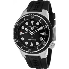 Women's Neptune (40 mm) Black Dial Black Silicone ...