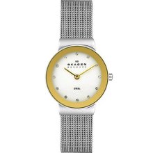 Women's skagen giltz & mesh strap watch 358sgsc