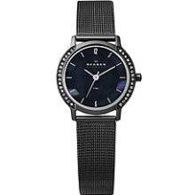 Women's Skagen Glitz Mother Of Pearl Dial Watch 804SMM ...