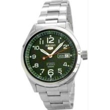 Women's Stainless Steel Case and Bracelet Green Dial Day and Date