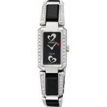 Women's Tressia Solar Black Ceramic and Stainless Steel Bracelet