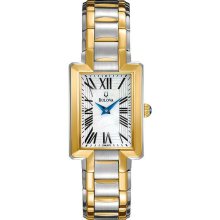 Women's Two Tone Stainless Steel Case and Bracelet Mother of Pearl Dia