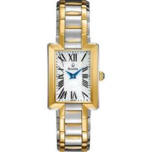 Women's Two Tone Stainless Steel Case and Bracelet Mother of Pearl